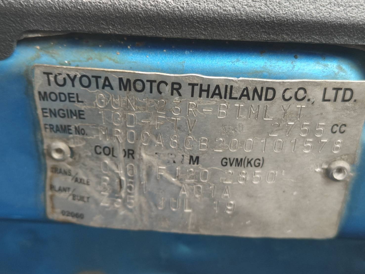 TOYOTA REVO SINGLE CAB J ปี 2019 - Image 19
